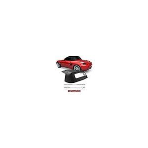 【並行輸入品】A プレミアム ブラック コンバーチブル ソフトトップ 透明プラスチック窓付き ポルシェ986シリーズ Boxster 1997の画像