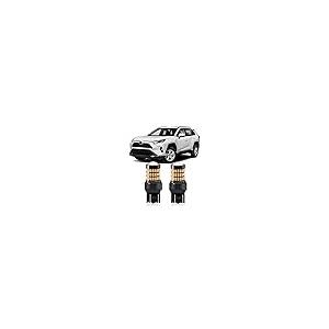 【並行輸入品】MEALAM アンバーイエロー T20 7443 7444 7440 LED電球 プロジェクターウィンカーライト付き トヨタ RAの画像