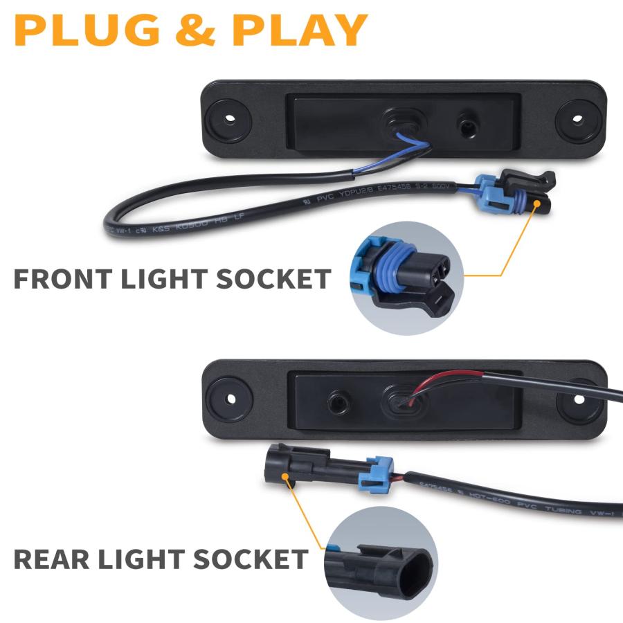 【並行輸入品】Gempro LEDサイドマーカーライト 4個 2003 2009 Hum mer H2 フェンダーライトキット フロント アンバの画像