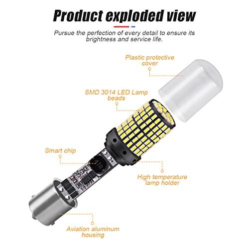 【並行輸入品】2Pack 1157 LED Brake Light Bulb, 12V 24V BAY15D Replacement Lighの画像