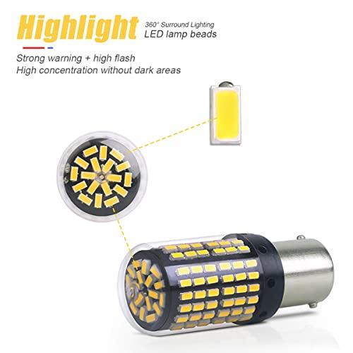 【並行輸入品】2Pack 1157 LED Brake Light Bulb, 12V 24V BAY15D Replacement Lighの画像