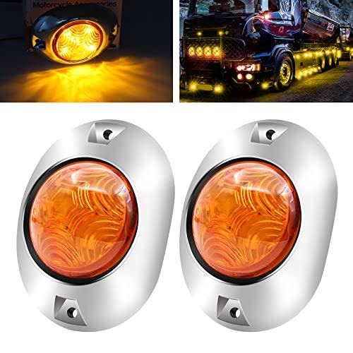 【並行輸入品】YnGia Amber LED Side Marker Lights, Waterproof, Suitable for Mosの画像