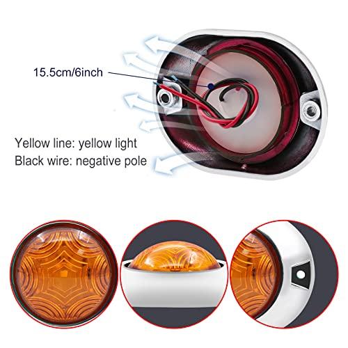 【並行輸入品】YnGia Amber LED Side Marker Lights, Waterproof, Suitable for Mosの画像