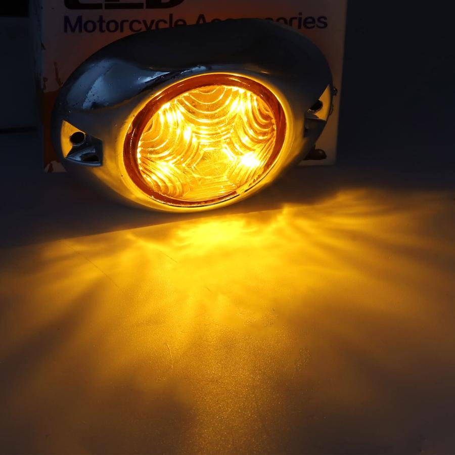 【並行輸入品】YnGia Amber LED Side Marker Lights, Waterproof, Suitable for Mosの画像