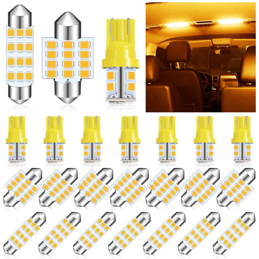 【並行輸入品】Tallew 24個 ドームライト LED 車用バルブキットセット T10 31mm 42mm LED 花飾り電球 インテリア L_2
