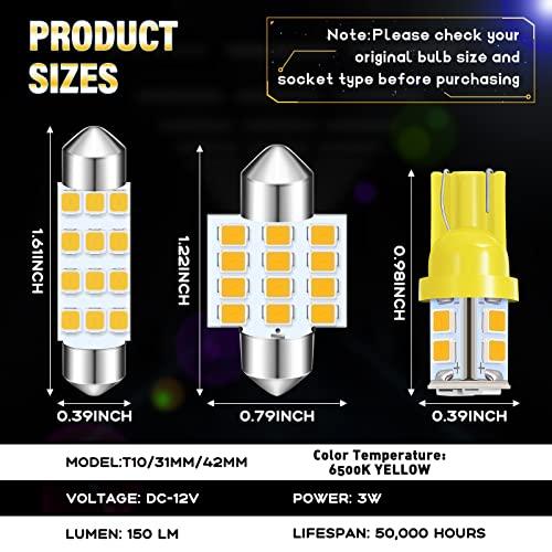 【並行輸入品】Tallew 24個 ドームライト LED 車用バルブキットセット T10 31mm 42mm LED 花飾り電球 インテリア L_3