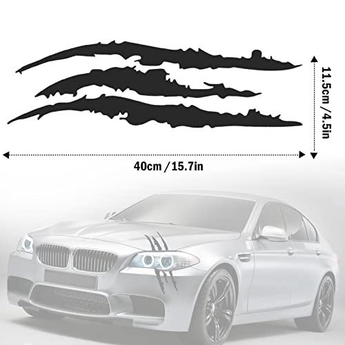 【並行輸入品】2PCS Claw Mark Decals for Cars,Headlight Car Sticker,Stripes Scrの画像