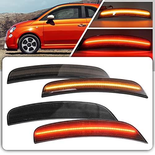 【並行輸入品】4Pcs Full LED Side Marker Lights Front Rear Bumper Sidemarker La_1