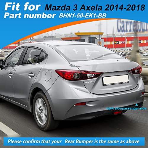 【並行輸入品】リアバンパー牽引フックカバー 牽引アイキャップ マツダ3 Axela 2014 2015 2016 2017 2018 BHN1_7