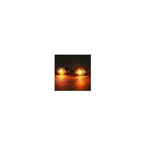 【並行輸入品】Riloer 2X Mini Motorcycle Turn Signal LED Amber Blinker Indicatoの画像