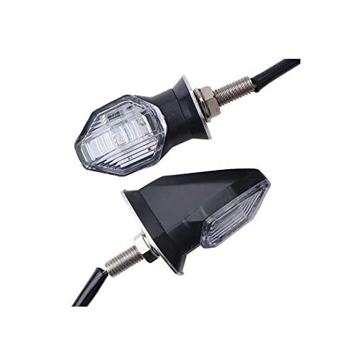 【並行輸入品】Riloer 2X Mini Motorcycle Turn Signal LED Amber Blinker Indicatoの画像