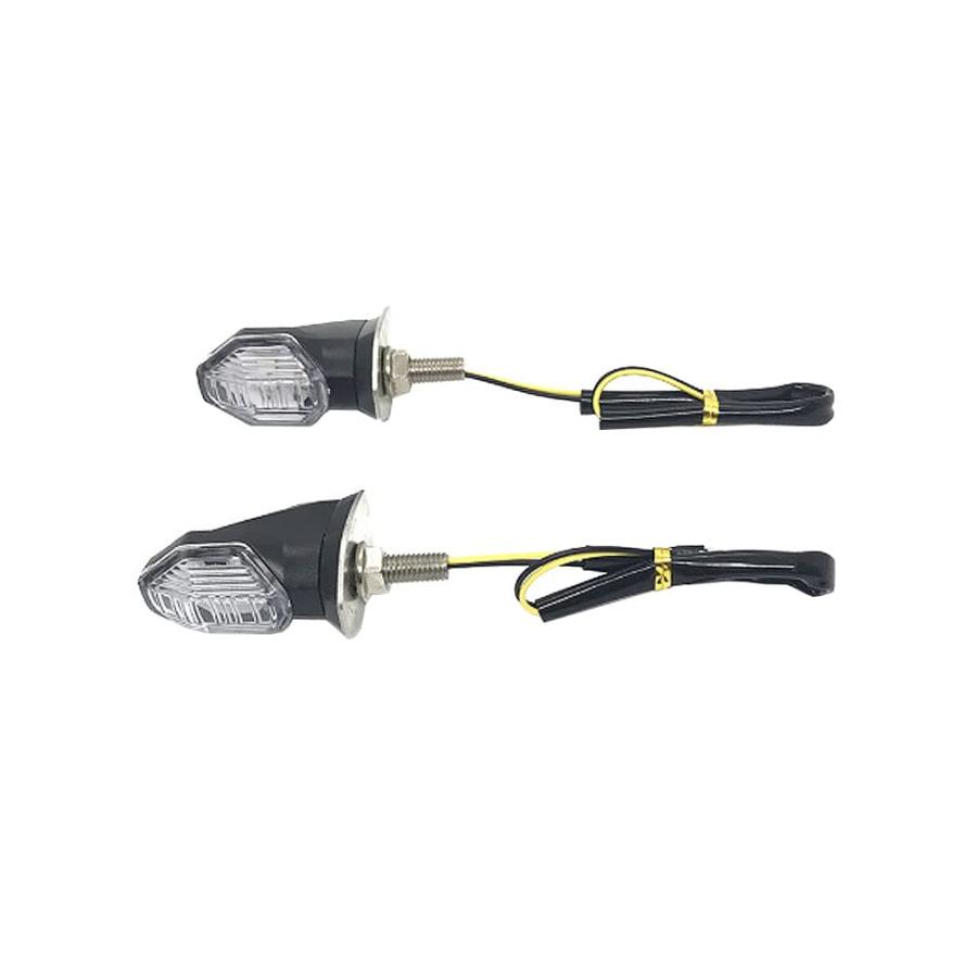 【並行輸入品】Riloer 2X Mini Motorcycle Turn Signal LED Amber Blinker Indicatoの画像