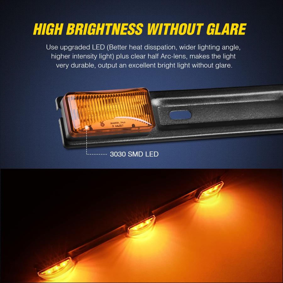 並行輸入品】Nilight 9 LED Marker Tail Trailer Light Bar 14.2Inch