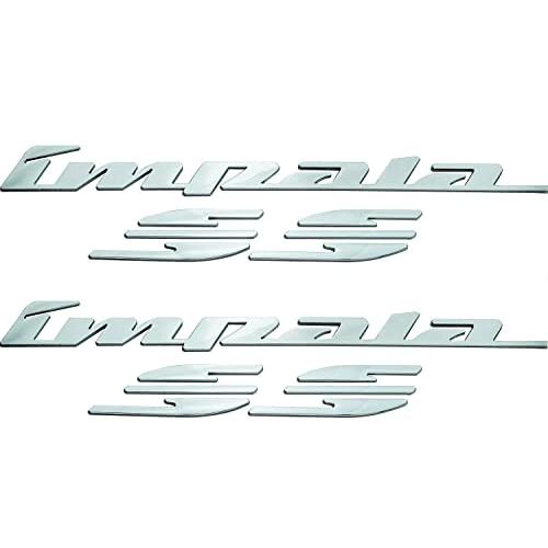 【並行輸入品】2個 94 96 Impala Ss リア クォーターパネル エンブレム 3D レター バッジ ステッカー デカール ネームプレー_1
