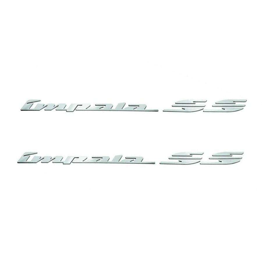 【並行輸入品】2個 94 96 Impala Ss リア クォーターパネル エンブレム 3D レター バッジ ステッカー デカール ネームプレー_3