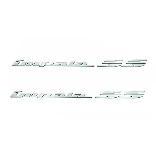 【並行輸入品】2個 94 96 Impala Ss リア クォーターパネル エンブレム 3D レター バッジ ステッカー デカール ネームプレー_4