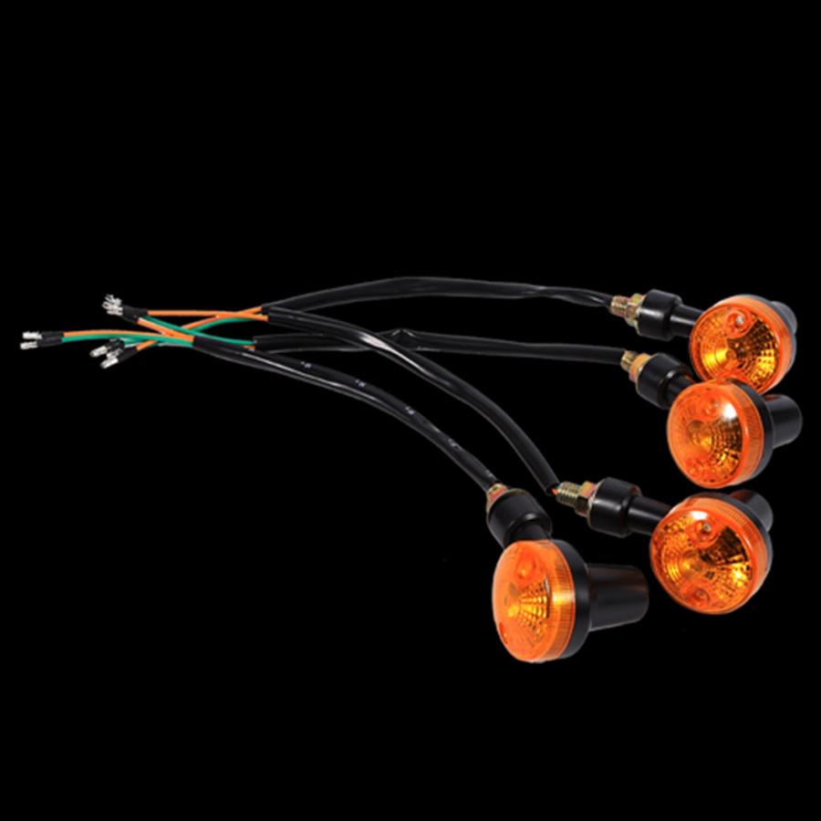 【並行輸入品】Zerone Motorcycle Turn Signal Indicator Lamp， 12V， 4pcs， Amber L_6