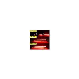 【並行輸入品】KENRTIR 2021 2022 2023 トヨタ シエナ 赤いこと LED 後押しバンパー リフレクター 側面目じるし うち切り