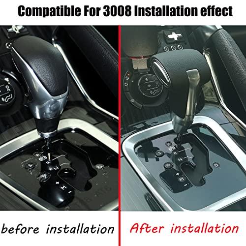 【並行輸入品】LEOHUNPAIL 自動ギアシフトヘッドシフトレバーハンドル ギアボックスノブ プジョー 307 207 308 407 607