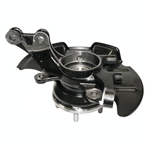 【並行輸入品】AutoShack KN100115 フロントステアリングナックルとホイールベアリングハブアセンブリ 5ラグABSドライバーサイド_1