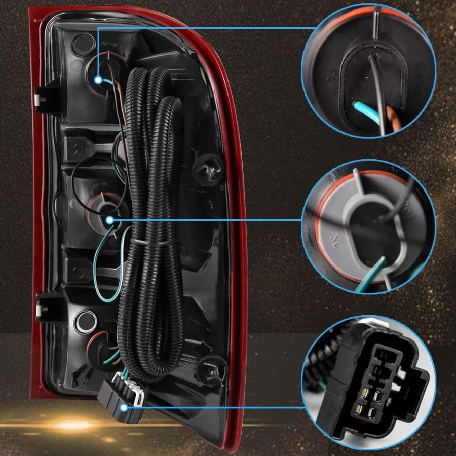 【並行輸入品】Julypanda Taillights fit 2007 2014 Chevy Silverado Replacement O_6