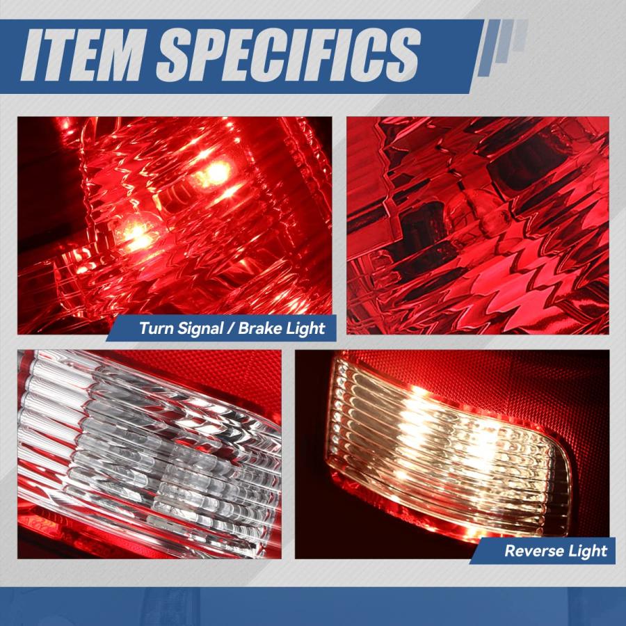 【並行輸入品】 Auto Dynasty Tail Lights Fit for 2009 2010 2011 2012 2013 2014 2