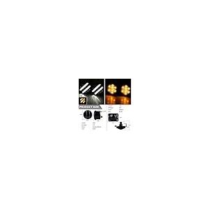 【並行輸入品】LED フロントフェンダー サイドマーカー ライトとホワイト デイライト DRL/アンバー LED フロントグリル ウィンカー パの画像