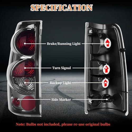 【並行輸入品】 TULALUX Tail Lights Fit For 1999 2006 Chevy Silverado; 1999 2006
