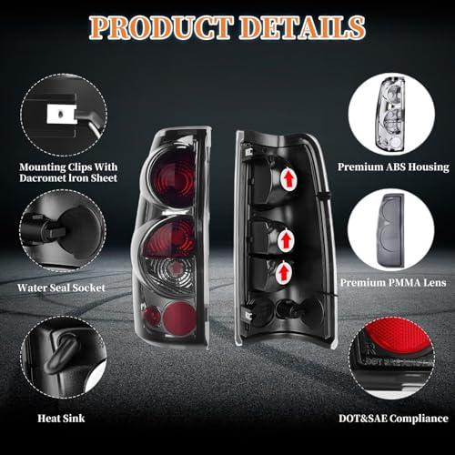 【並行輸入品】 TULALUX Tail Lights Fit For 1999 2006 Chevy Silverado; 1999 2006