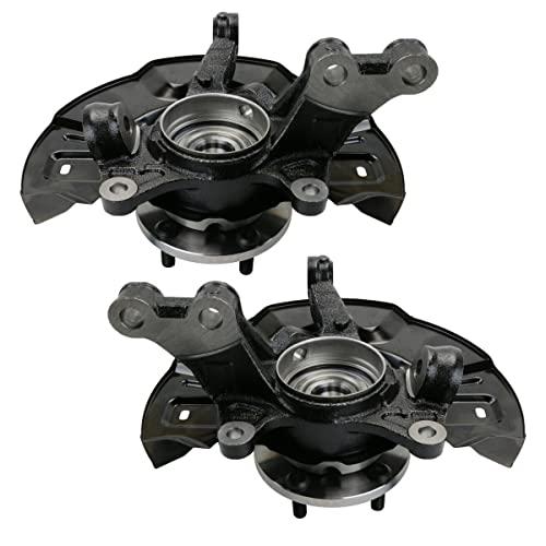 【並行輸入品】AutoShack Pair of 2 Front Steering Knuckle \u0026 Wheel Bearing Hub Aの画像