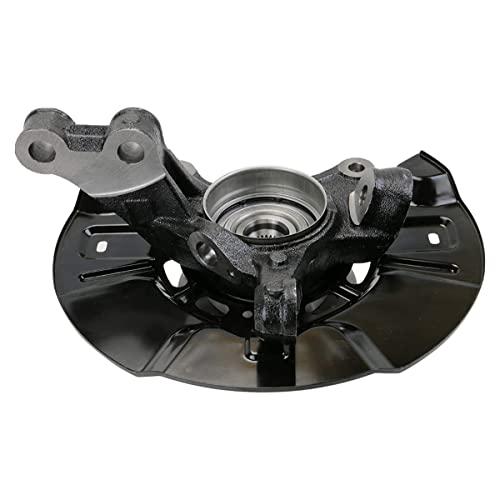 【並行輸入品】AutoShack KN100071PR フロントステアリングナックル\u0026ホイールベアリングハブアセンブリ 5ラグドライバーと助手席の画像