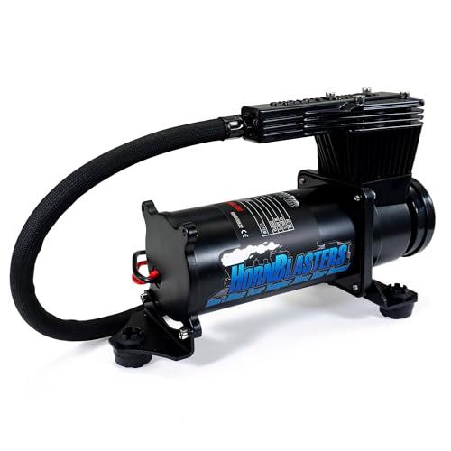 【並行輸入品】HornBlasters 3Q Stealth Black Quiet Air Compressorの画像