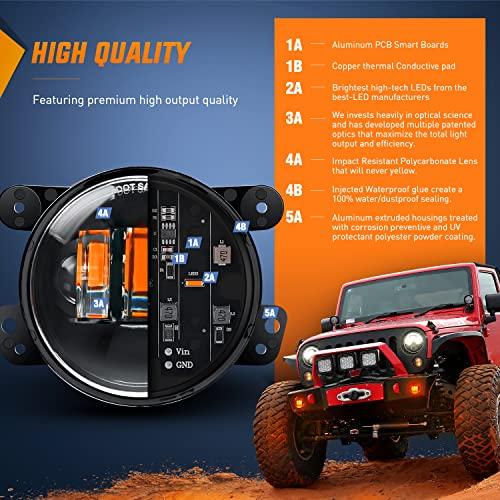 【並行輸入品】Nilight 4 Inch LED Fog Light Assembly Compatible with 2007 2008_4
