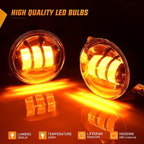 【並行輸入品】Nilight 4 Inch LED Fog Light Assembly Compatible with 2007 2008_7