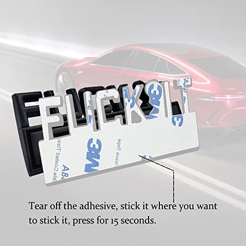 【並行輸入品】Car Exterior Emblems Badge 3D Sticker Decal, Fuck IT Edition Emblの画像