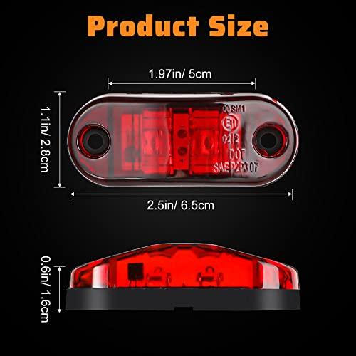 【並行輸入品】40 Pcs 2.5 Inch 2 Diode Trailer Marker Lights Waterproof Sealedの画像