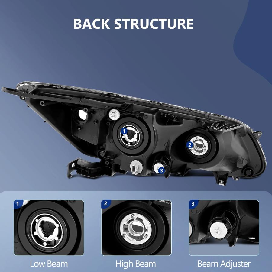 あいページ 並行輸入品】ECCPP Headlight Assembly Pair For Honda For Accord