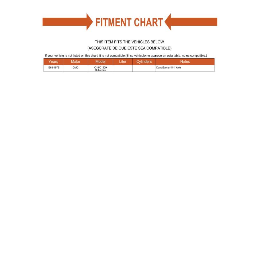 【並行輸入品】Replacement Rear Differential Race Kit Mechanics Choice for 1968
