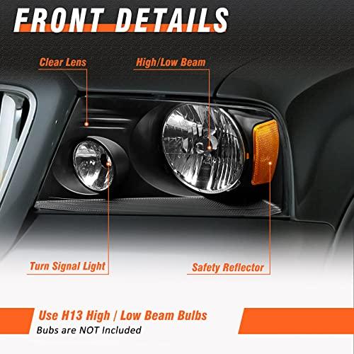 【並行輸入品】AXLAHA 2004 2008 F150 ヘッドライトアセンブリ 2004 2005 2006 2007 2008 フォード F_7