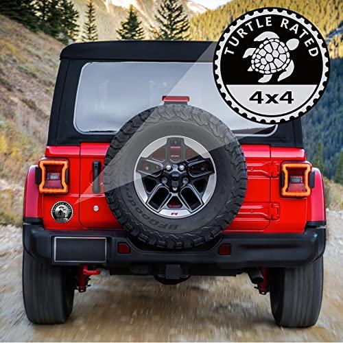 【並行輸入品】タートルバッジ定格カーエンブレム、4 x 4メタル自動車バッジ3Dメタルカーバッジエンブレムラウンドエンブレムデカールカーバッジデの画像