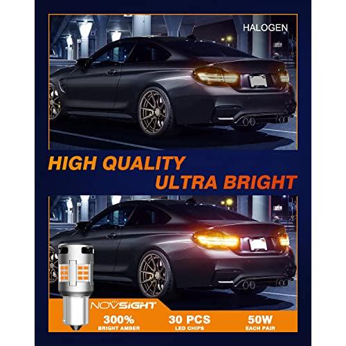 【並行輸入品】NOVSIGHT 2023 Upgraded 1156 180° BA15S LED Turn Signal Light Bulの画像