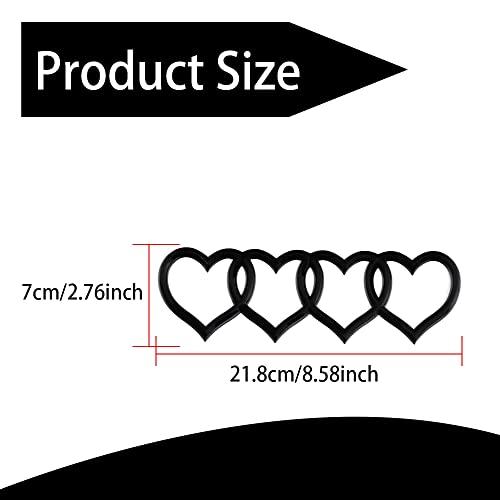 【並行輸入品】Love Heart Logo Rear Trunk Emblem, 3D Badge Decal Sticker, Car Aの画像