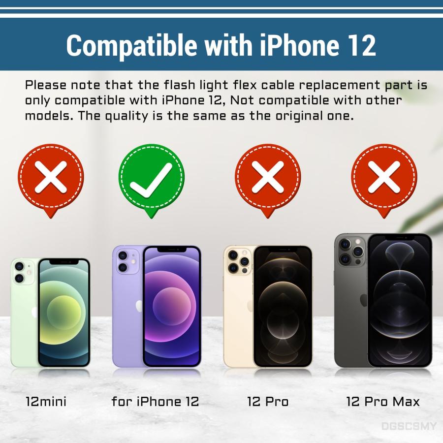 並行輸入品】DGSCSMY iPhone 12用 フラッシュライト交換モジュール OEM