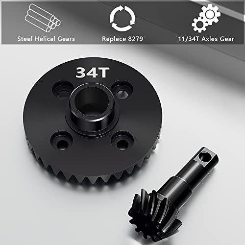 【並行輸入品】GLOBACT スチール TRX4 TRX6 アクスルギア 11/34T ディファレンシャルアクスルヘリカルギア 1/10 RCク_7