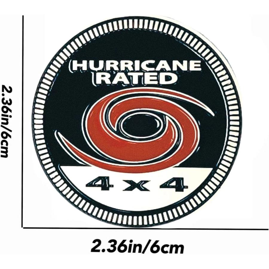 【並行輸入品】YUGEYE 4x4 Emblem Automotive Glow Hurricane Rated Specifically Dの画像