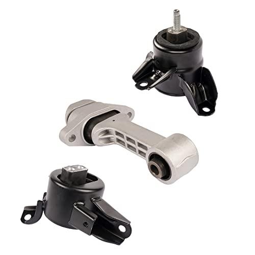 【並行輸入品】NEWZQ 3x エンジンモーター&トランスマウント交換用 ヒュンダイ アクセント エラントラ キア フォルテ リオ 1.6L 1
