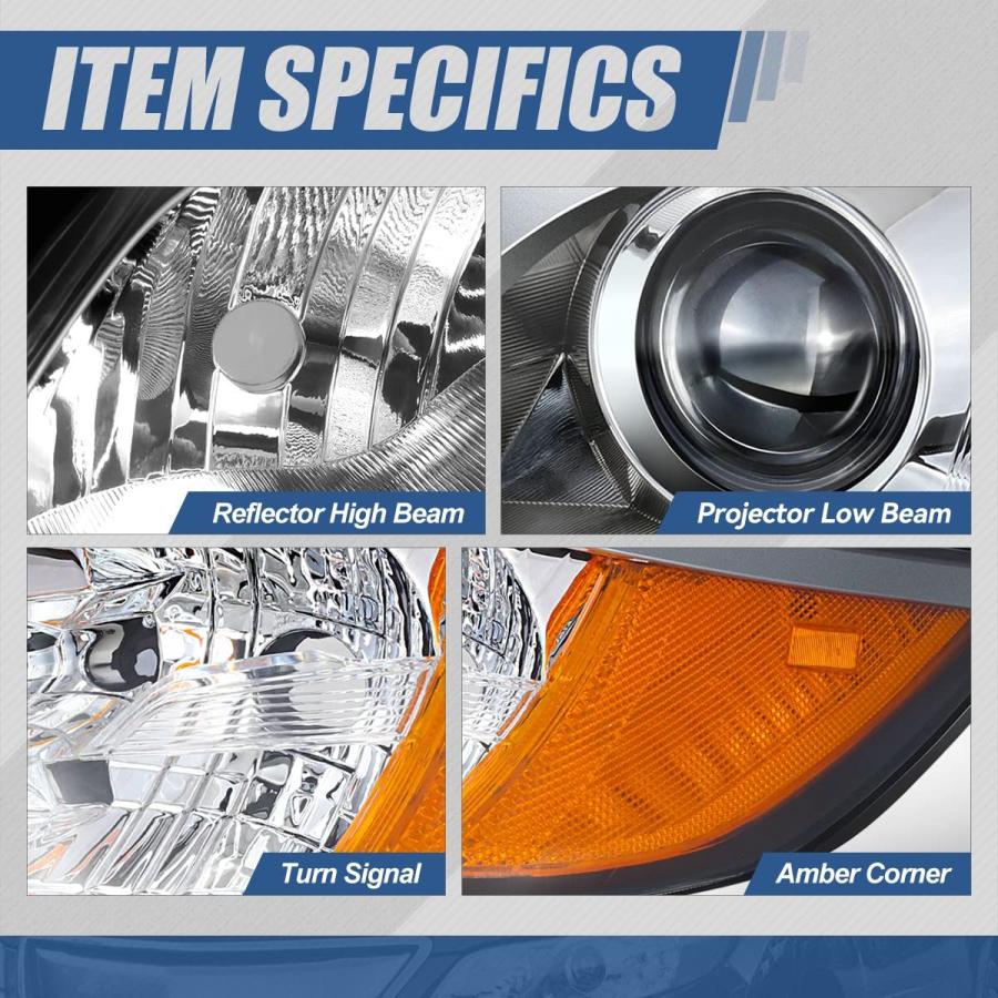 【並行輸入品】Auto Dynasty AC2502123 Factory Style Projector Headlight Lamp Co_6