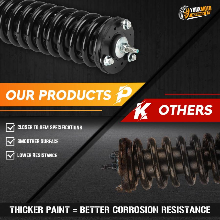 【並行輸入品】Front Complete Strut Shock Absorber with Spring Assembly Fit forの画像