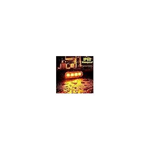 【並行輸入品】PSDRIQQ 20Pack DC12 24V 3.7 Inch 4 LED Trailer Marker Lights Cle_8