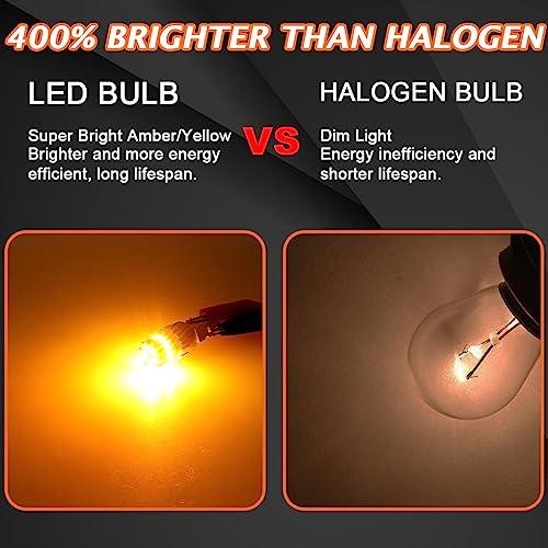 【並行輸入品】GLOFE LED 向こう正面/後押し ウィンカー白熱電球 3157 LED白熱電球 琥珀色黄色 400%末たのもしい 3156 3056 4